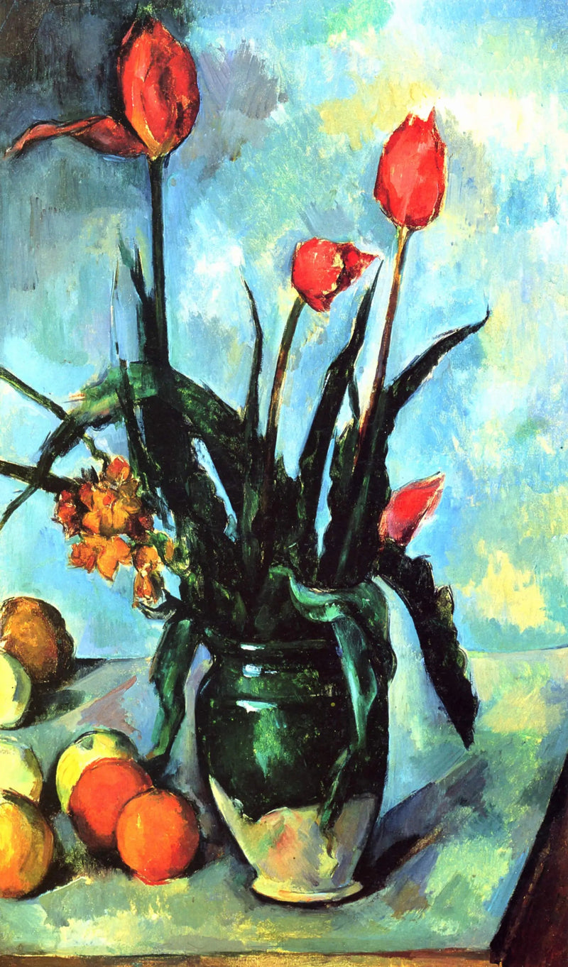 Le Vase de tulipes - Paul Cézanne