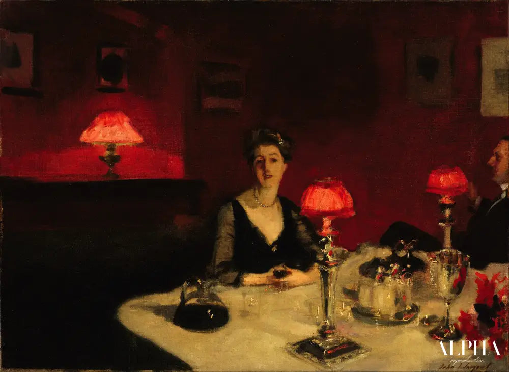 Le Verre de porto - John Singer Sargent - Reproductions de tableaux et peintures haut de gamme