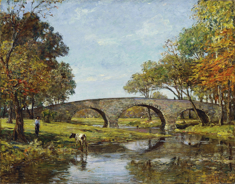 Le vieux pont - Theodore Robinson