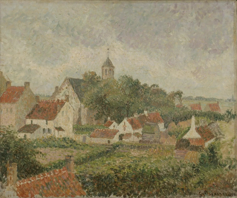 Le village de Knocke - Camille Pissarro