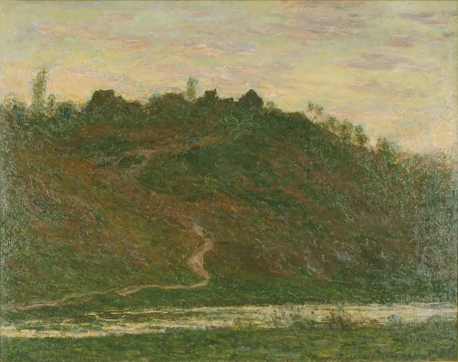Le village de la Roche-Blond, Effet du soir - Claude Monet