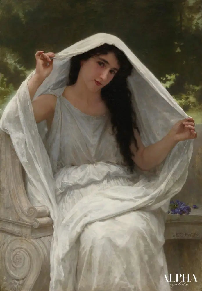 Le Voile - William Bouguereau Reproductions de tableaux à la peinture à l’huile