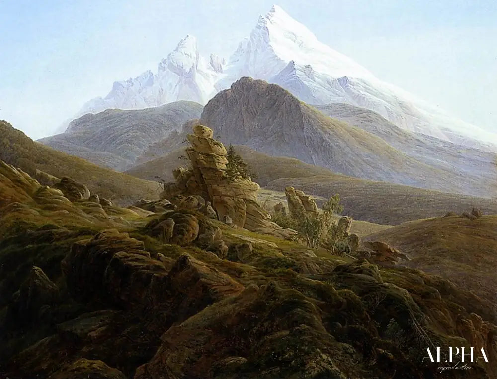 Le Watzmann - Caspar David Friedrich - Reproductions de tableaux et peintures haut de gamme