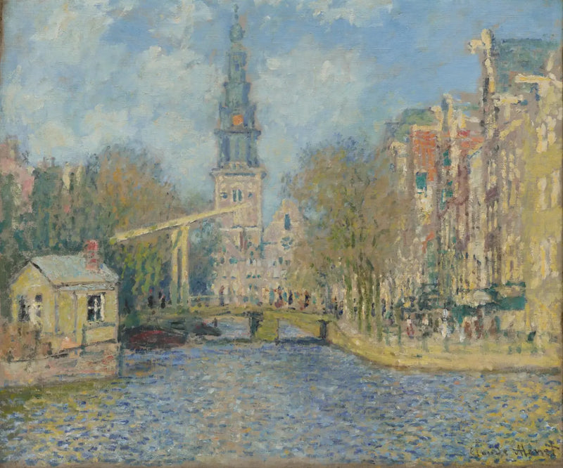 Le Zuiderkerk, Amsterdam - Claude Monet