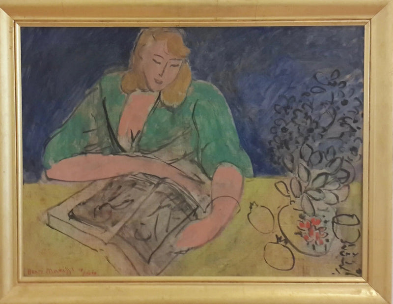 Lectrice à la table jaune - Henri Matisse