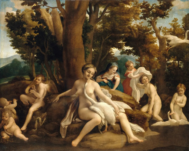 Léda et le Cygne - Antonio da Correggio