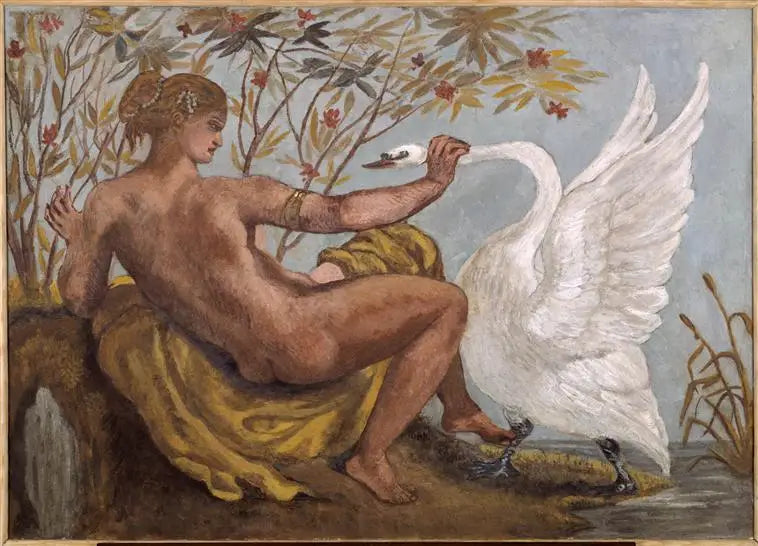 Léda et le Cygne - Eugène Delacroix