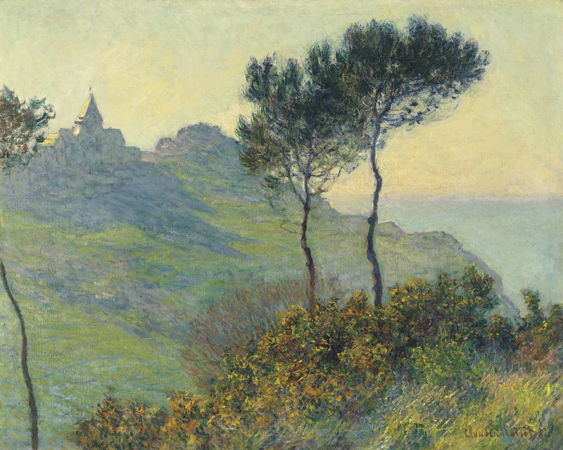L'Église de Varengeville, soleil couchant - Claude Monet