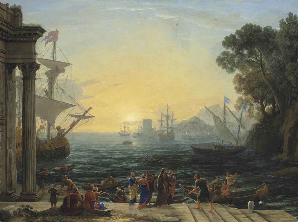 L'Embarquement de Sainte Paule à Ostie - Claude Lorrain