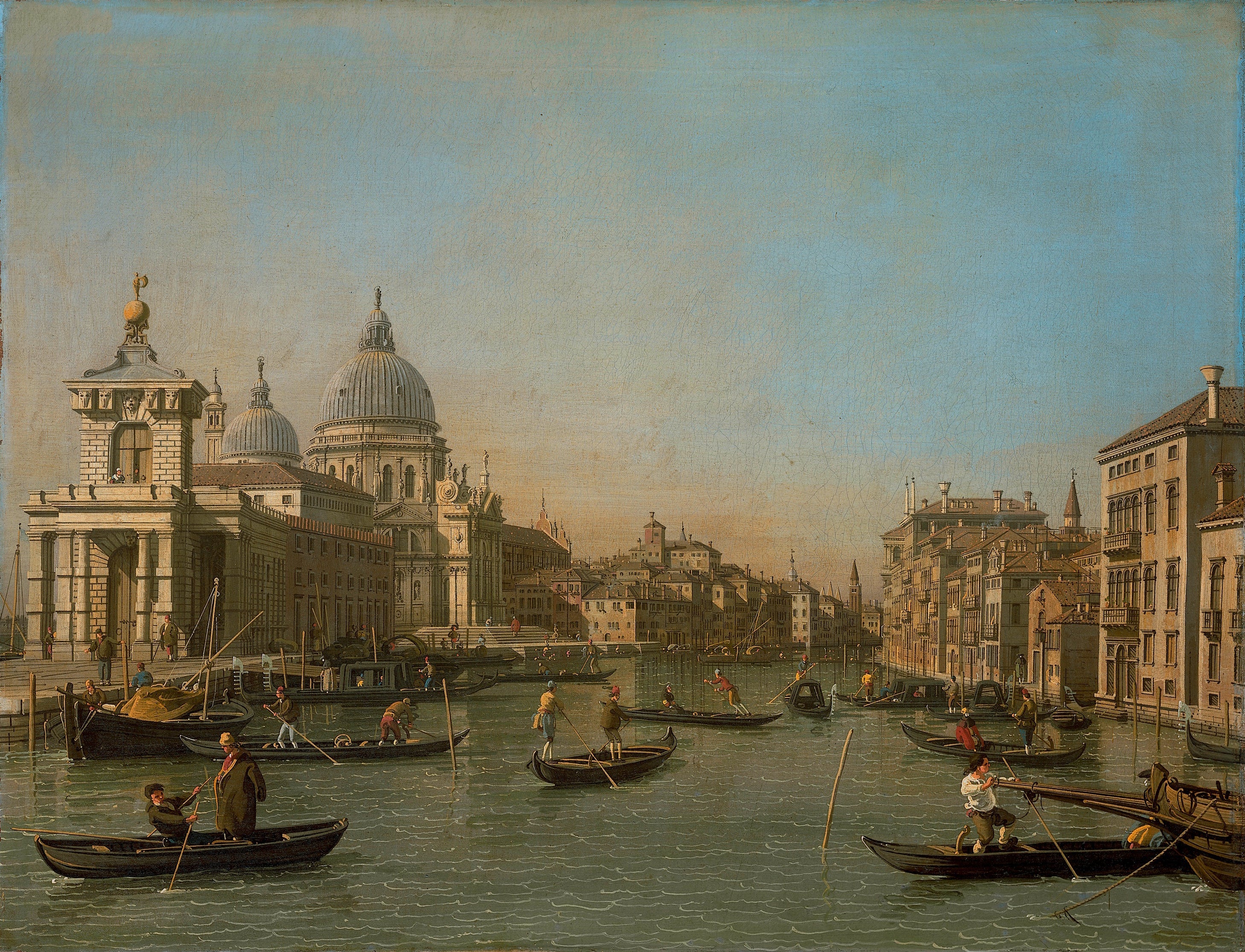 L'Embouchure du Grand Canal à la pointe de la Douane et Santa Maria della Salute - Canaletto