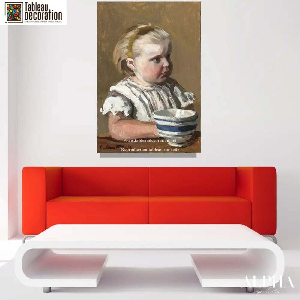 L'Enfant a la tasse - Tableau Monet - Reproductions de tableaux et peintures haut de gamme