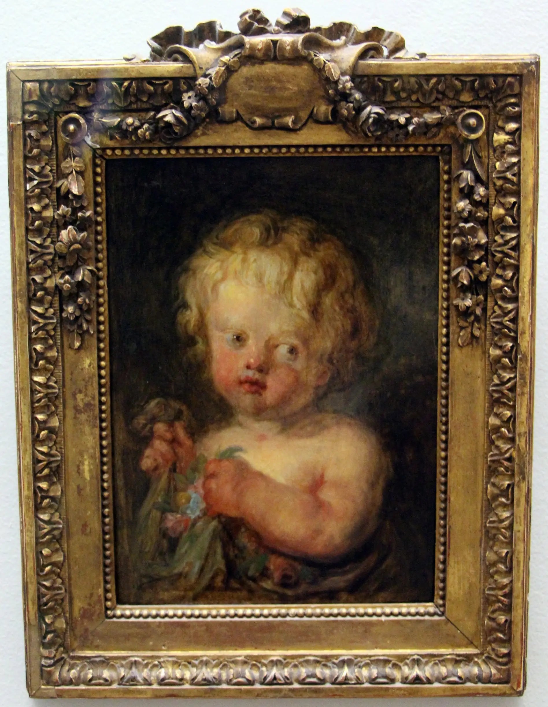 L’Enfant aux fleurs - Jean-Honoré Fragonard - Alpha Reproduction