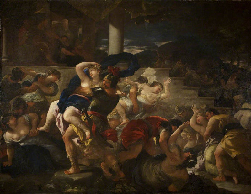 L'enlèvement des Sabines - Luca Giordano
