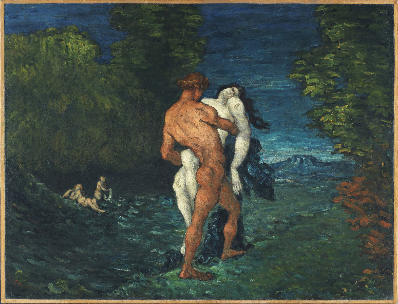 Reproduction du tableau « L'Enlèvement - Paul Cézanne » par Alpha Reproduction en peinture à l’huile