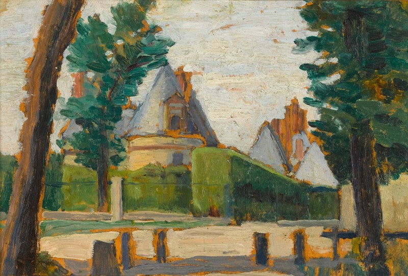 L'entrée du château - Henri-Edmond Cross