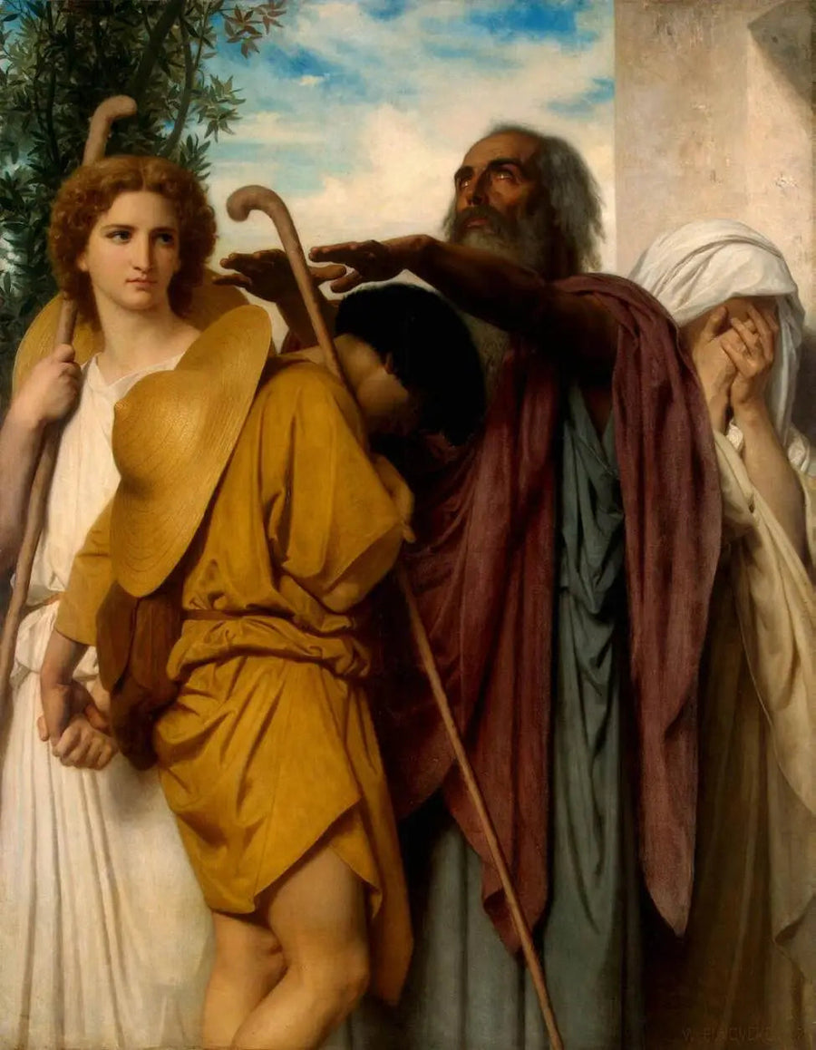 Les adieux de Tobie à son père - Bouguereau