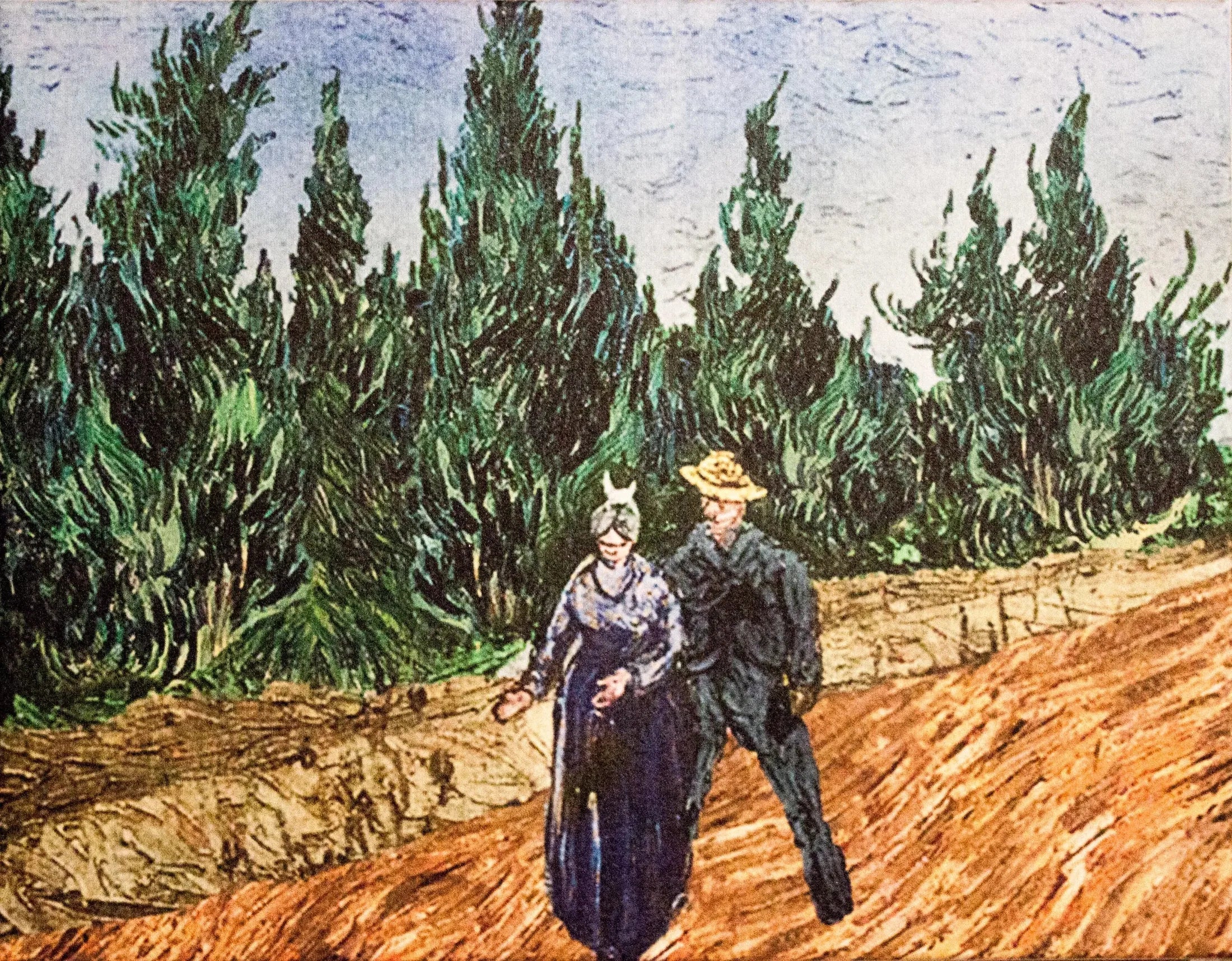 Les Amants : Le Jardin du Poète IV - Vincent van Gogh image 1 copie de tableau peinte à la main
