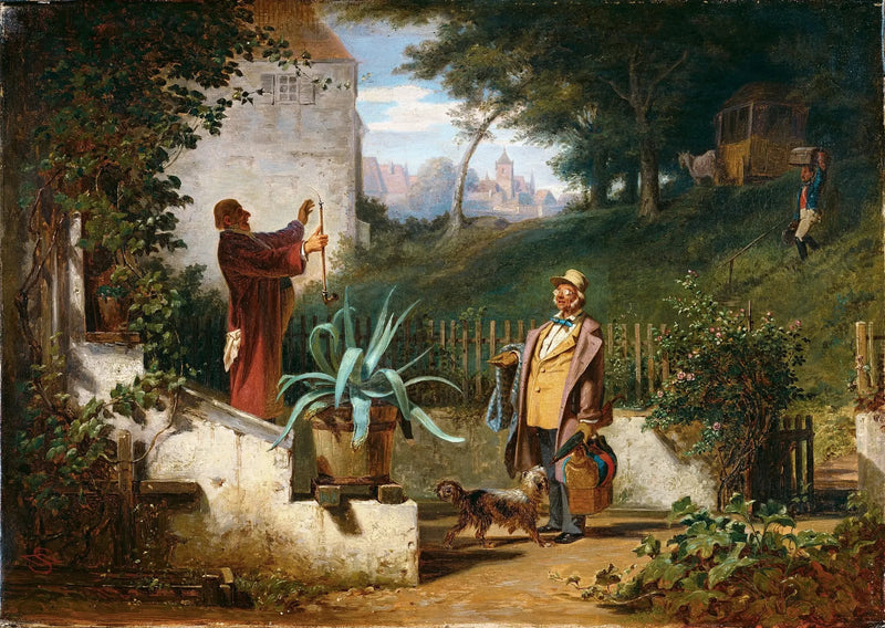 Les amis d'enfance - Carl Spitzweg