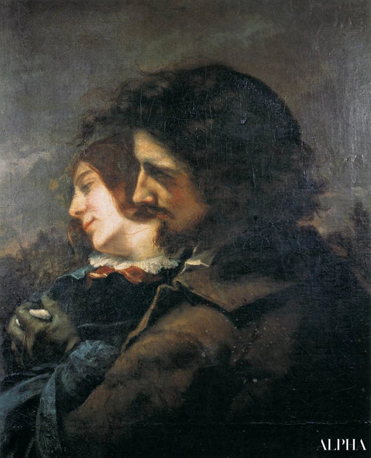 Les amoureux - Gustave Courbet - Reproductions de tableaux et peintures haut de gamme