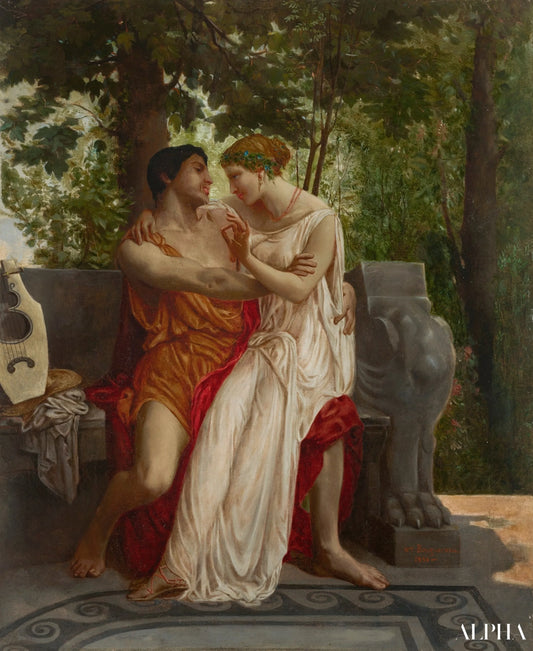 Les amoureux - William Bouguereau Reproductions de tableaux à la peinture à l’huile