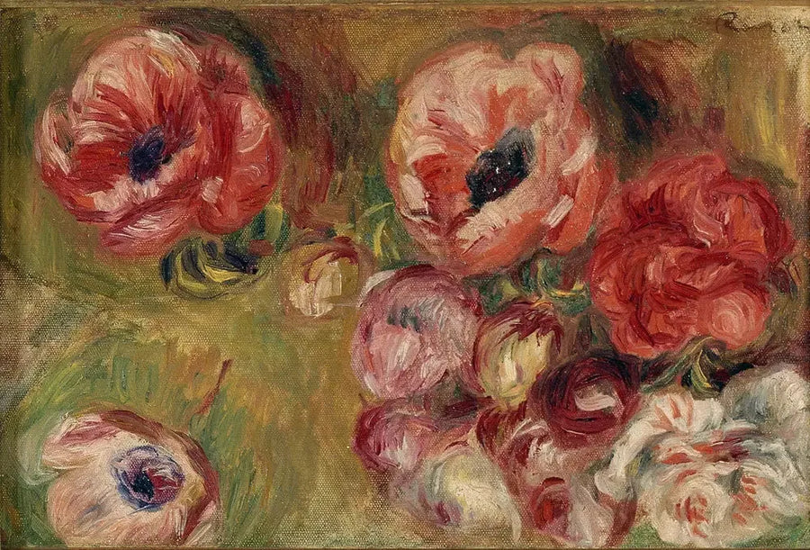 Les anémones - Pierre-Auguste Renoir