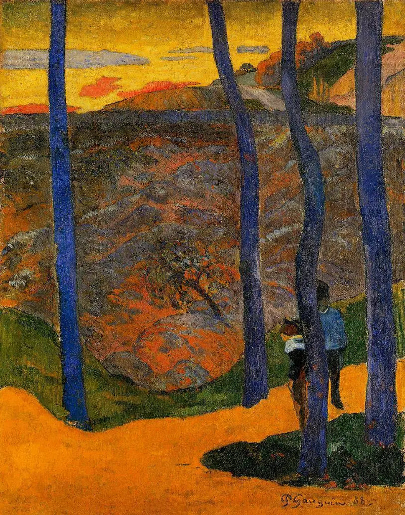 Les arbres bleus (Vous y passerez, la belle) - Paul Gauguin