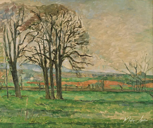 Les arbres nus au Jas de Bouffan - Paul Cézanne - Reproductions de tableaux et peintures haut de gamme