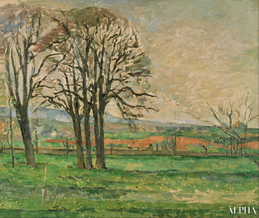 Les arbres nus au Jas de Bouffan - Paul Cézanne - Reproductions de tableaux et peintures haut de gamme