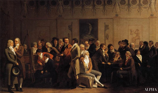 Les artistes dans l'atelier d'Isabey - Louis Boilly - Reproductions de tableaux et peintures haut de gamme