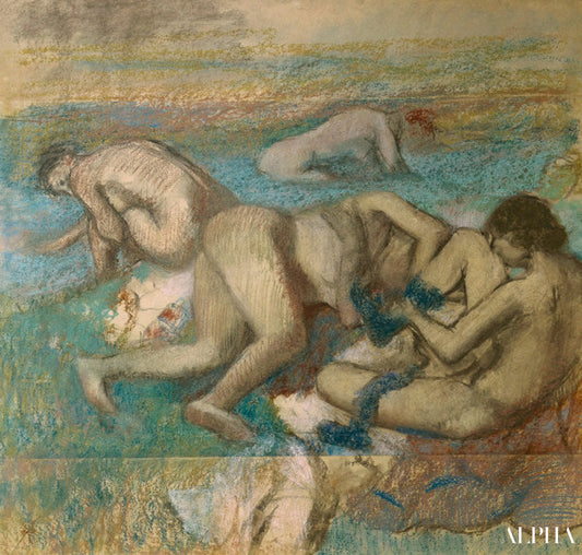 Les Baigneuses - Edgar Degas - Reproductions de tableaux et peintures haut de gamme