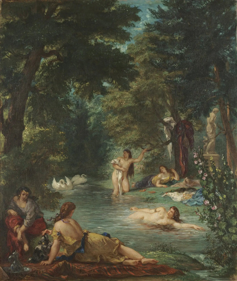 Les baigneuses - Eugène Delacroix