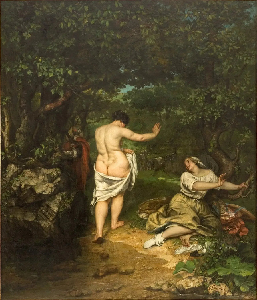 Les Baigneuses - Gustave Courbet