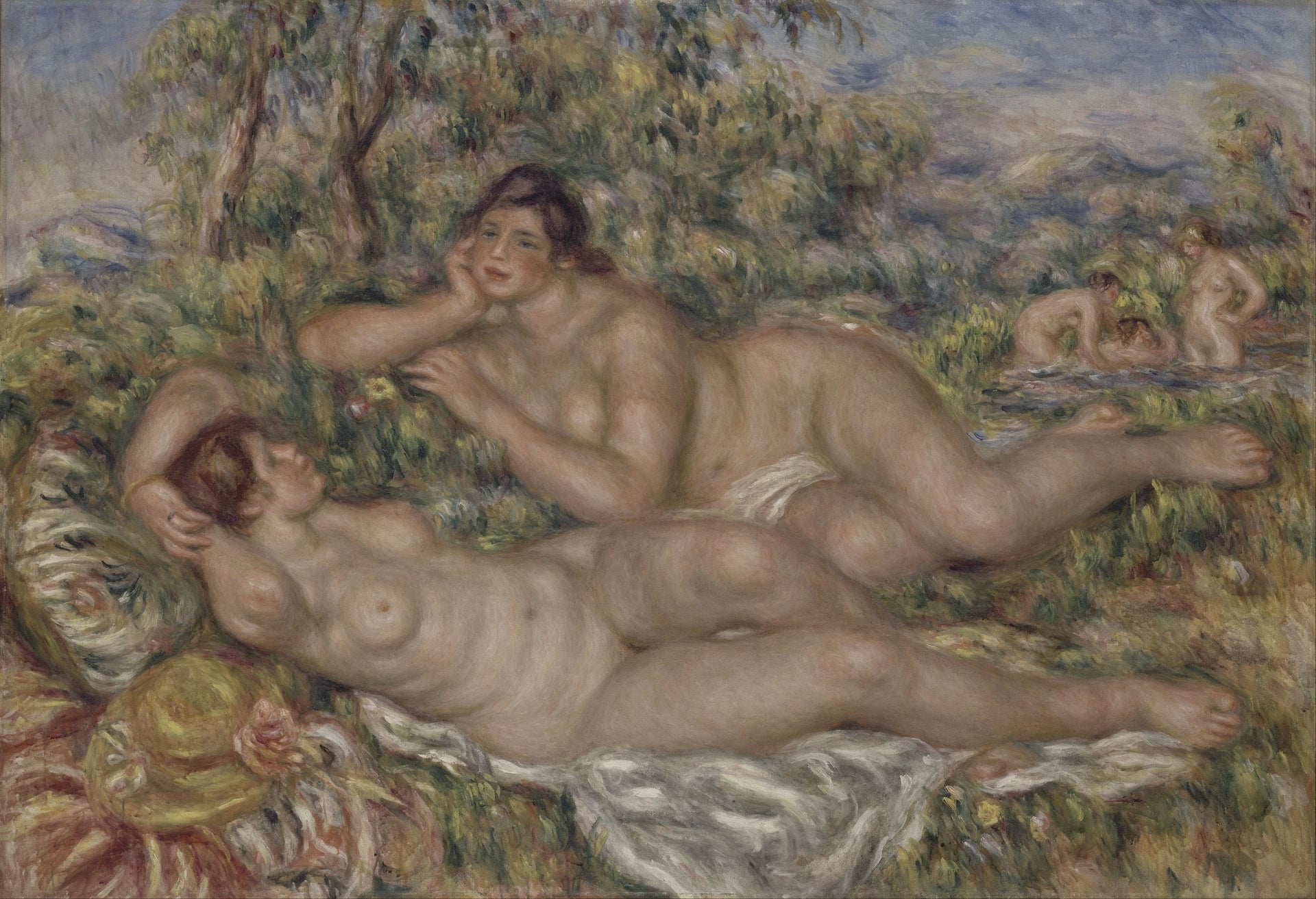 Les Baigneuses de Renoir, 1918-1919, musée d’Orsay RF 2795 – reproduction peinture à l’huile sur toile