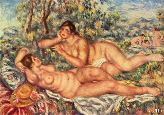 Les Baigneuses (Renoir) - Pierre-Auguste Renoir - Reproductions de tableaux et peintures haut de gamme