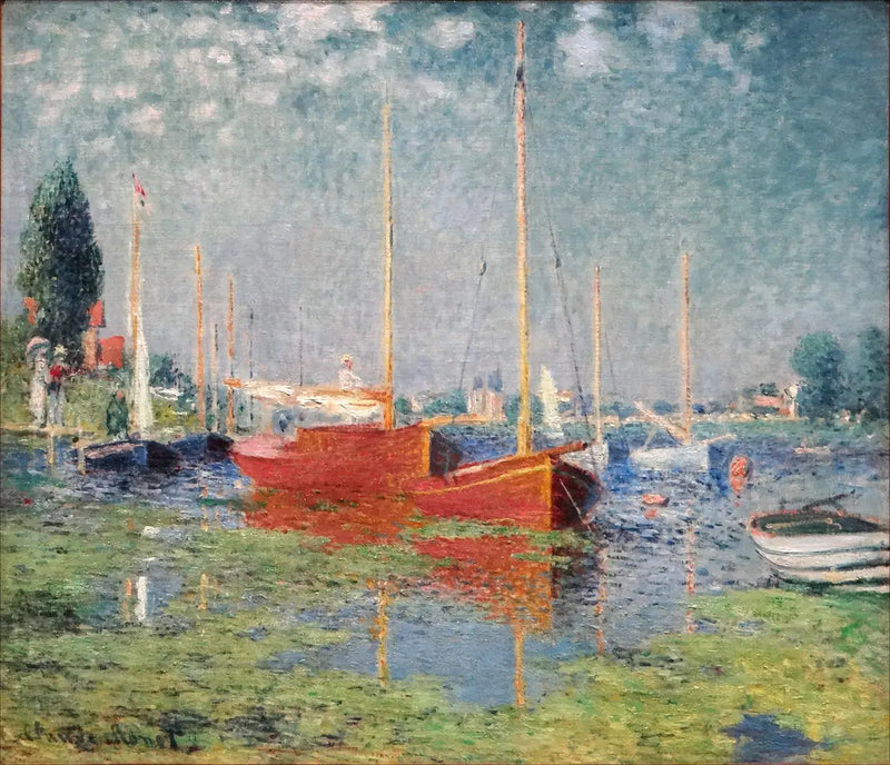 Les bateaux rouges, Argenteuil - Claude Monet
