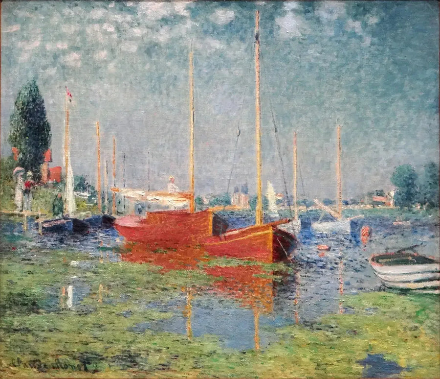 Les bateaux rouges, Argenteuil - Claude Monet