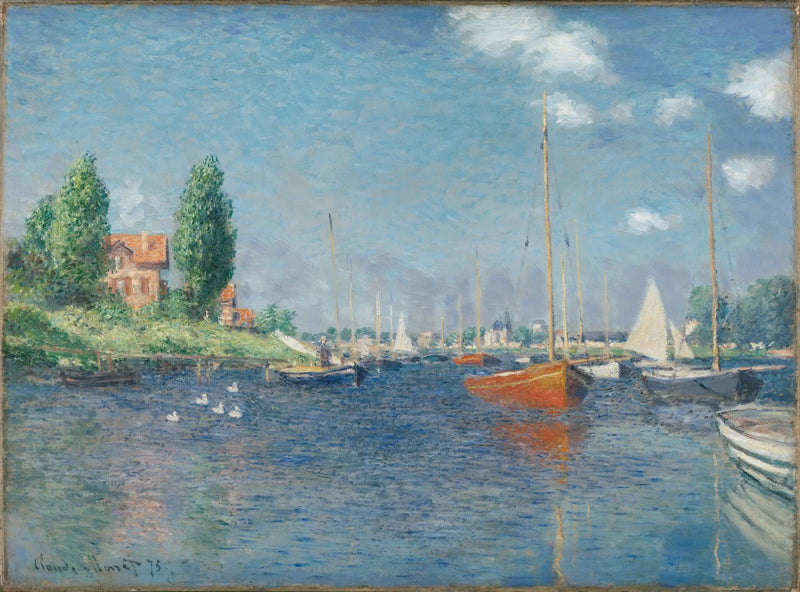 Les bateaux rouges, Argenteuil - Claude Monet