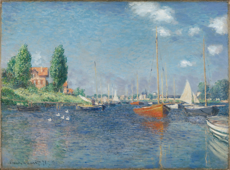 Les Bateaux rouges, Argenteuil W369 – Claude Monet