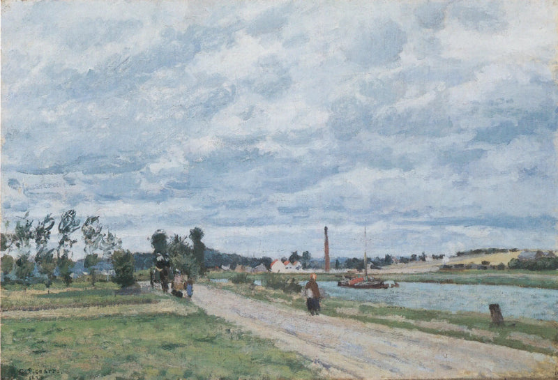 Les Bords de l'Oise près de Pontoise - Camille Pissarro