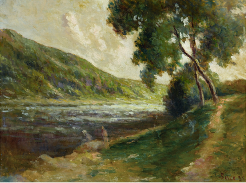 Les Bords de la Seine aux environs de Rolleboise - Maximilien Luce