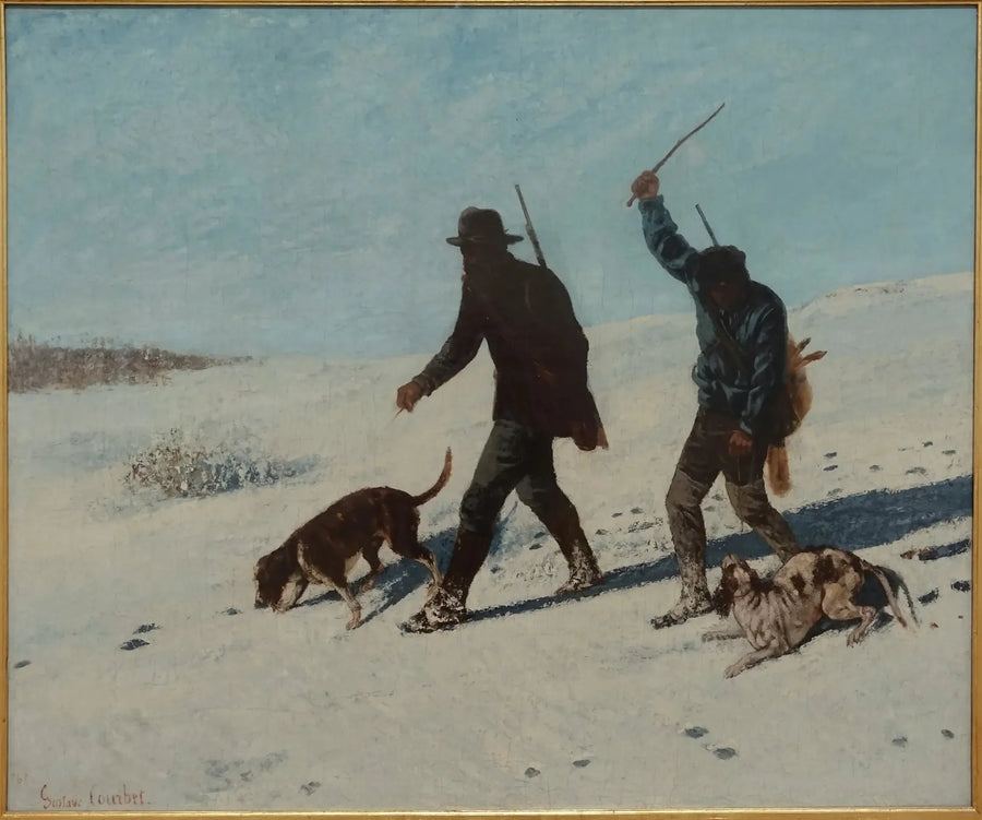 Les braconniers, Ornans - Gustave Courbet