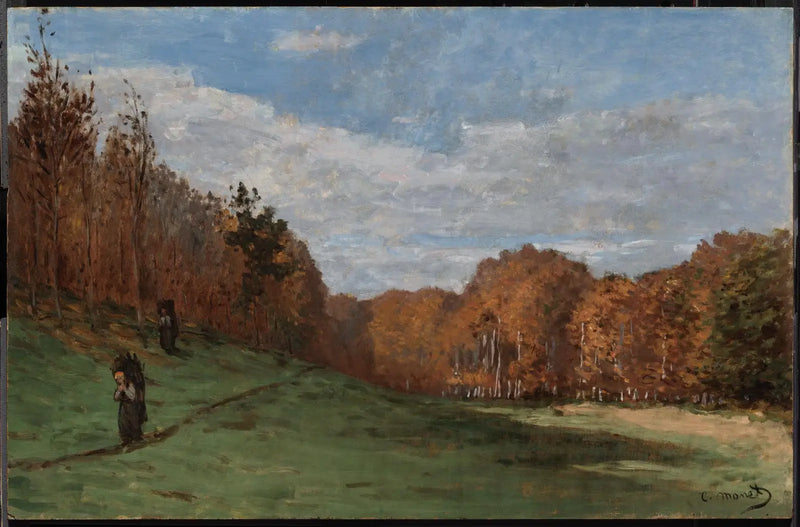 Les bûcherons au bord de la forêt - Claude Monet