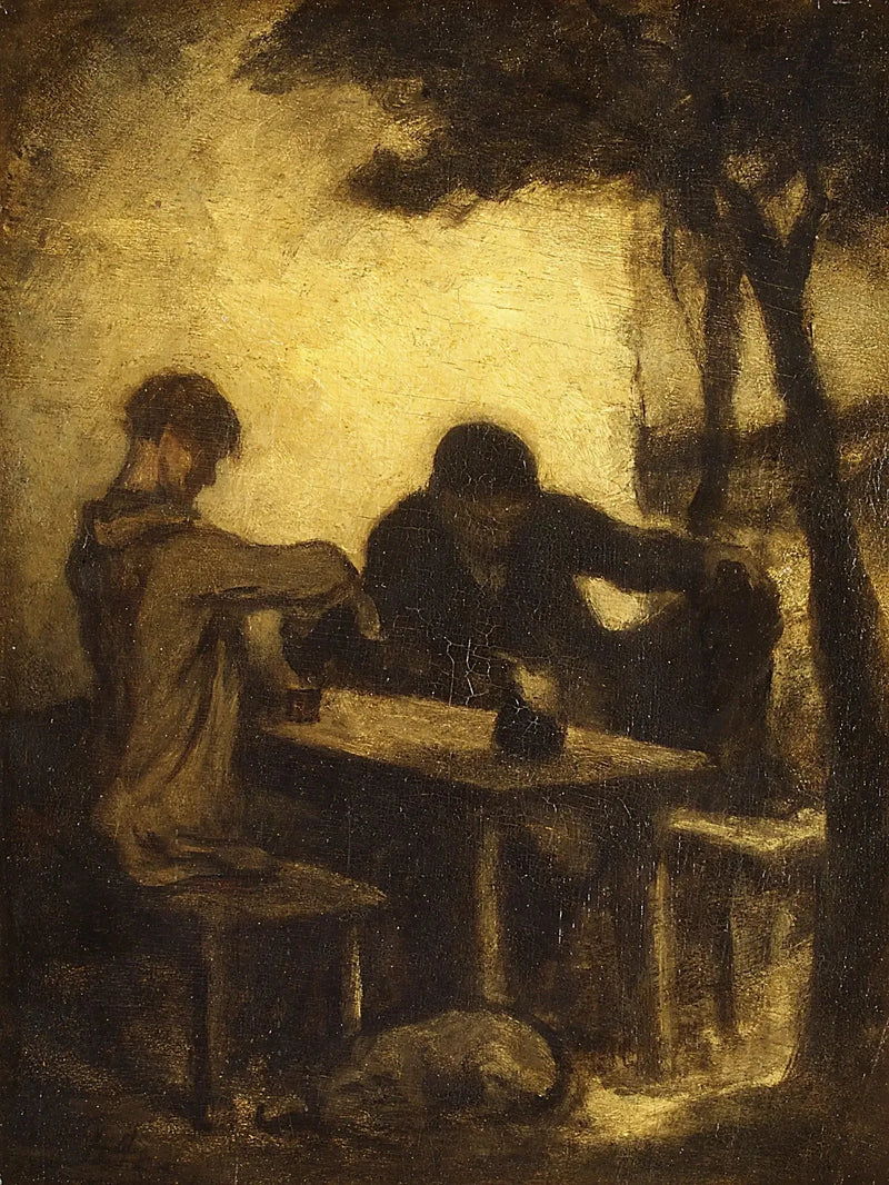 Les buveurs - Honoré Daumier