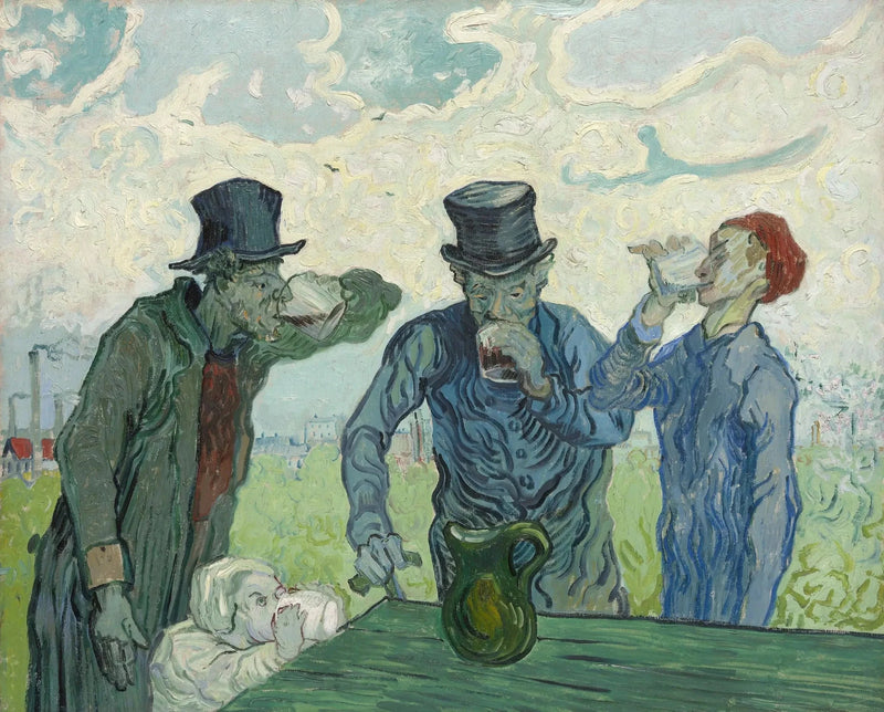 Les Buveurs, d’après Honoré Daumier – Vincent van Gogh