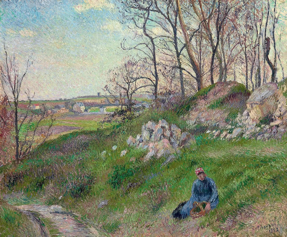 Les carrières du Chou, Pontoise - Camille Pissarro image 1 reproduction de peinture à l’huile