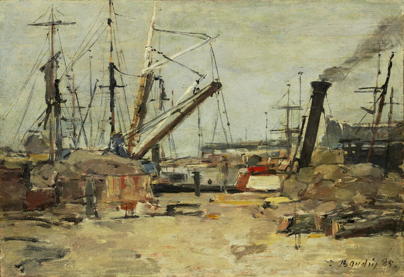 Les chalutiers - Eugène Boudin