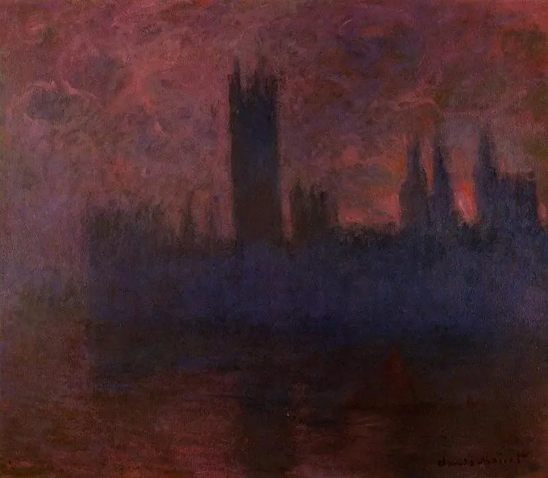 Les Chambres du Parlement, Symphonie à Rose - Claude Monet