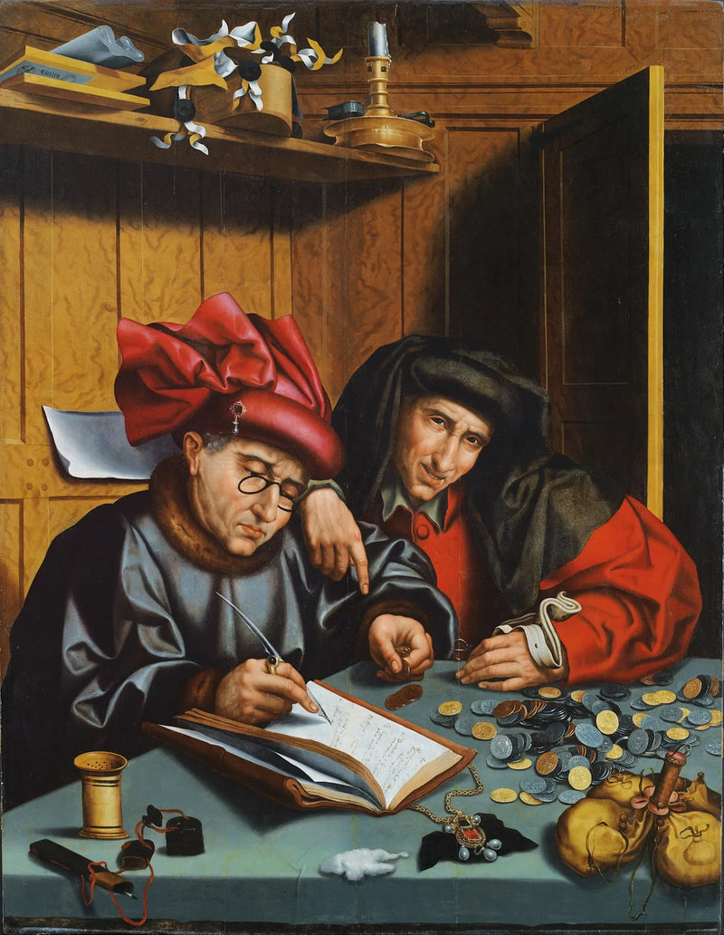 Les Changeurs d'argent - Marinus van Reymerswale