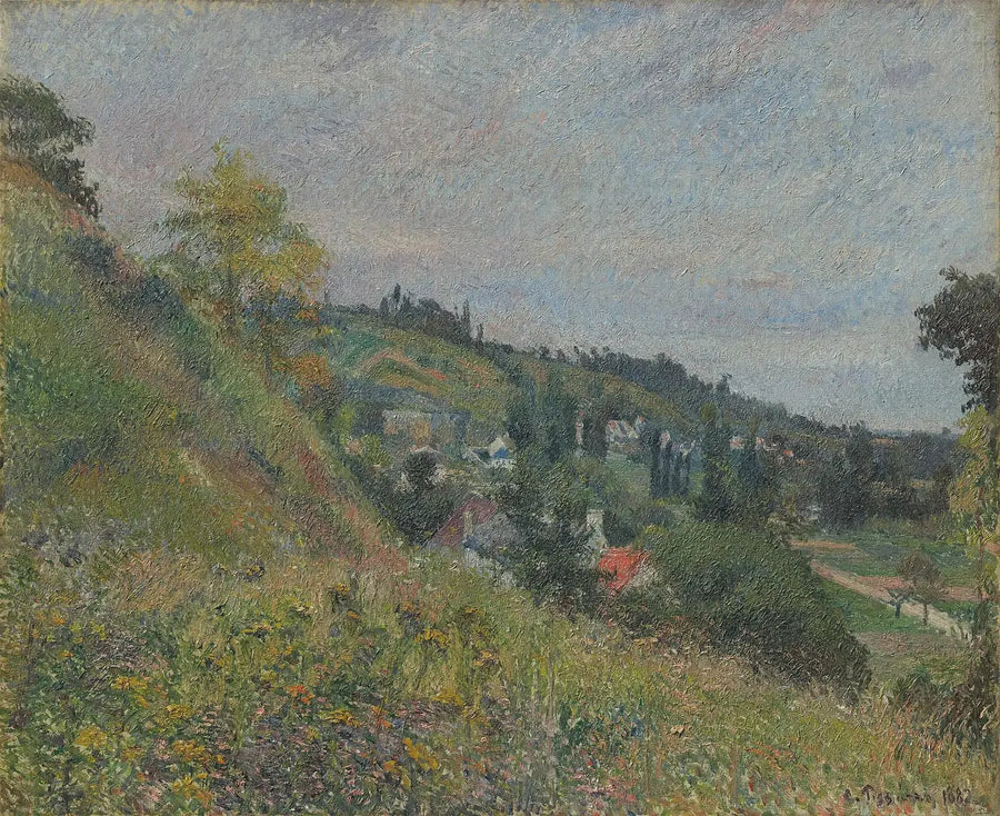 Les Collines du Chou, Pontoise - Camille Pissarro