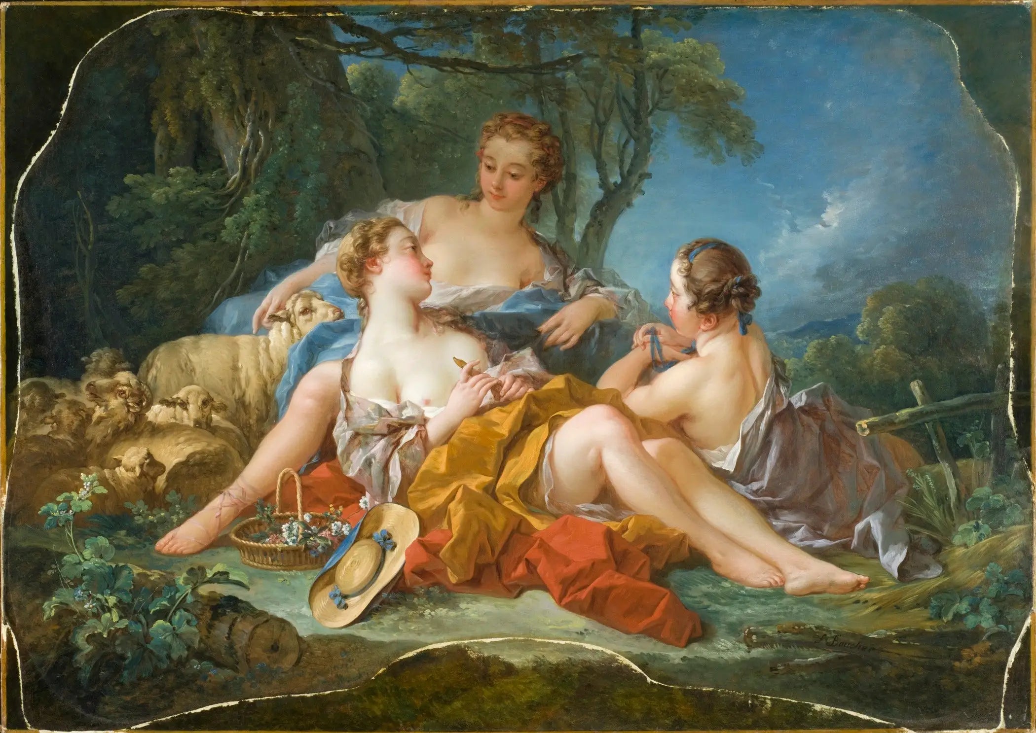 Les Confidences Pastorales - François Boucher - Alpha Reproduction
